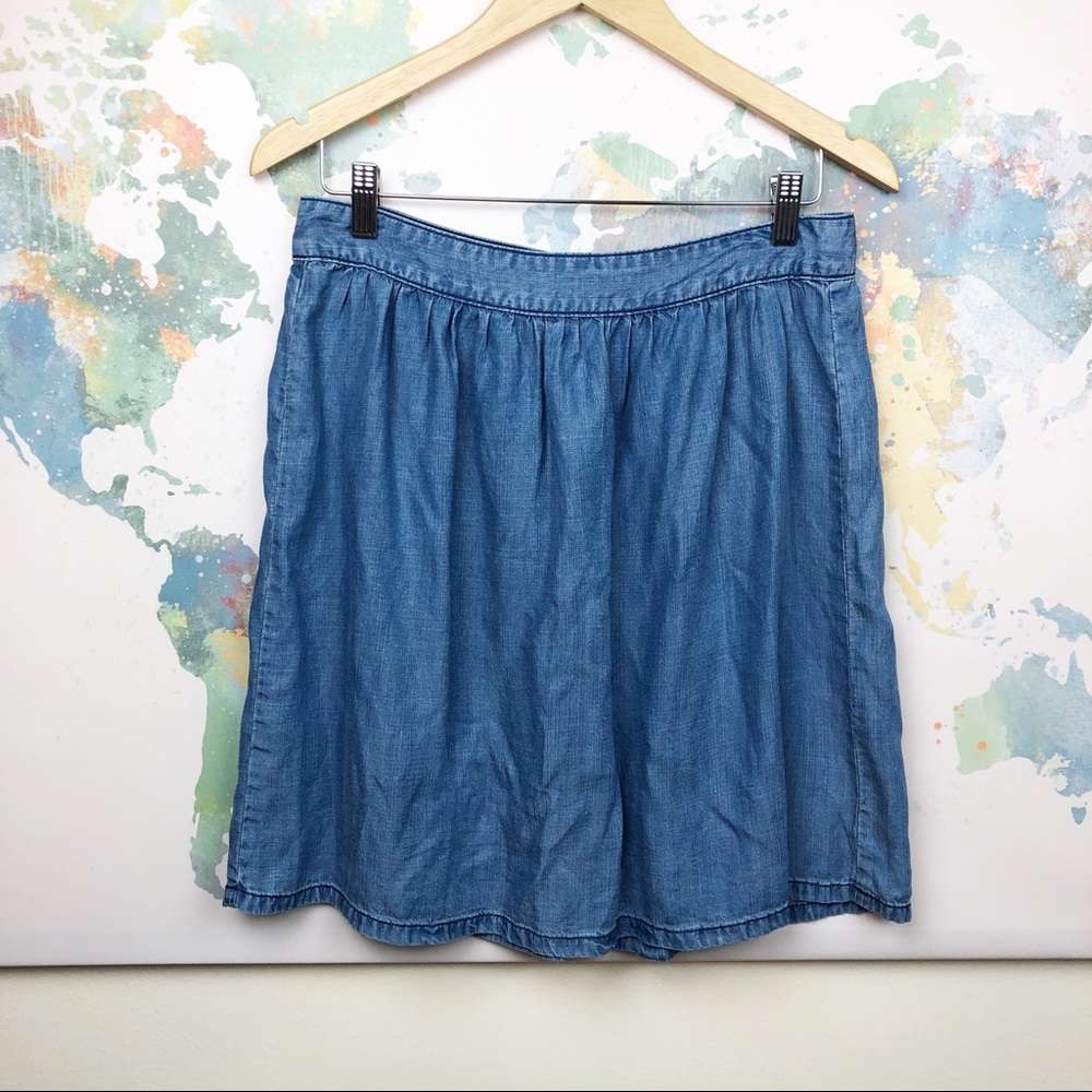 NWT Madewell Faded Indigo Skirt Size 10 - Picture 1 of 8
